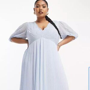 Light Blue Asos Design Formal Dress
